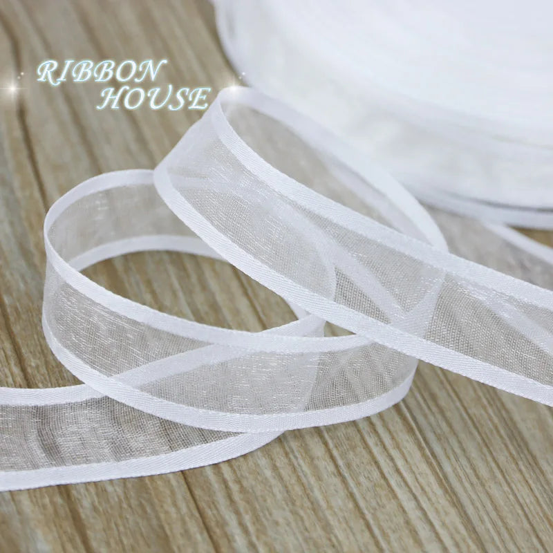 (50 yards/roll) 20mm Organza ribbon Broadside wholesale gift wrapping decoration ribbons