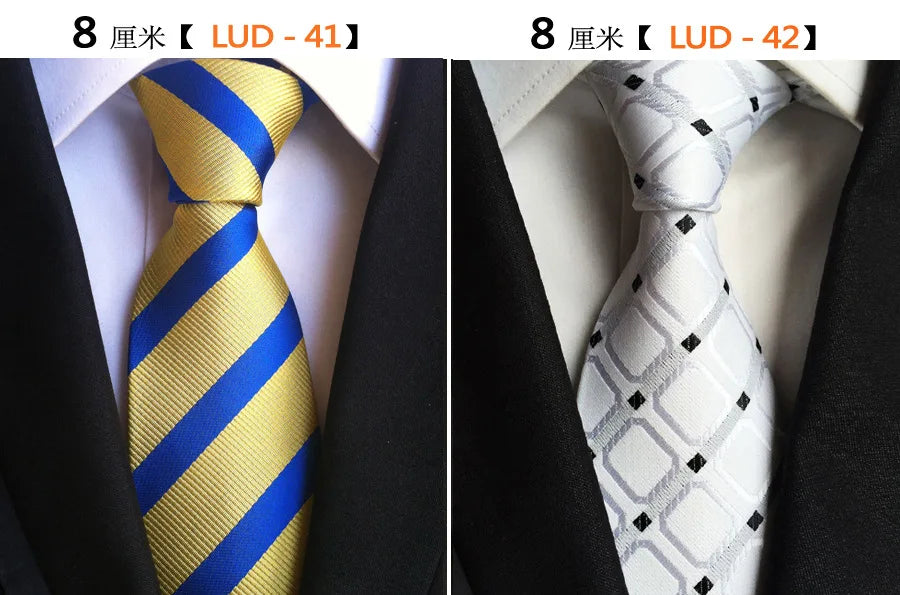 68 Colors NEW 8cm Tie for Man Tie Luxury Striped Flower Business Neck Tie Suit Cravat Wedding Party Necktie Men Gift