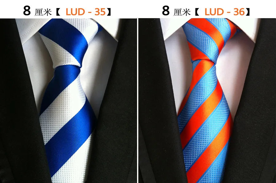 68 Colors NEW 8cm Tie for Man Tie Luxury Striped Flower Business Neck Tie Suit Cravat Wedding Party Necktie Men Gift