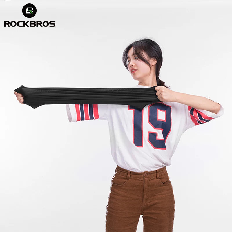 ROCKBROS Sommer Sonnenschutz Radfahren Kopfbedeckungen Frauen Schals Bandana Männer Absorbieren Schweiß Atmungsaktiv Schal Laufen Radfahren Neck Bib