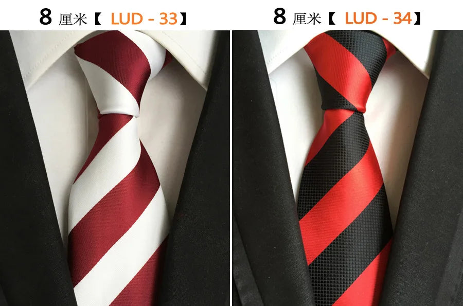 68 Colors NEW 8cm Tie for Man Tie Luxury Striped Flower Business Neck Tie Suit Cravat Wedding Party Necktie Men Gift
