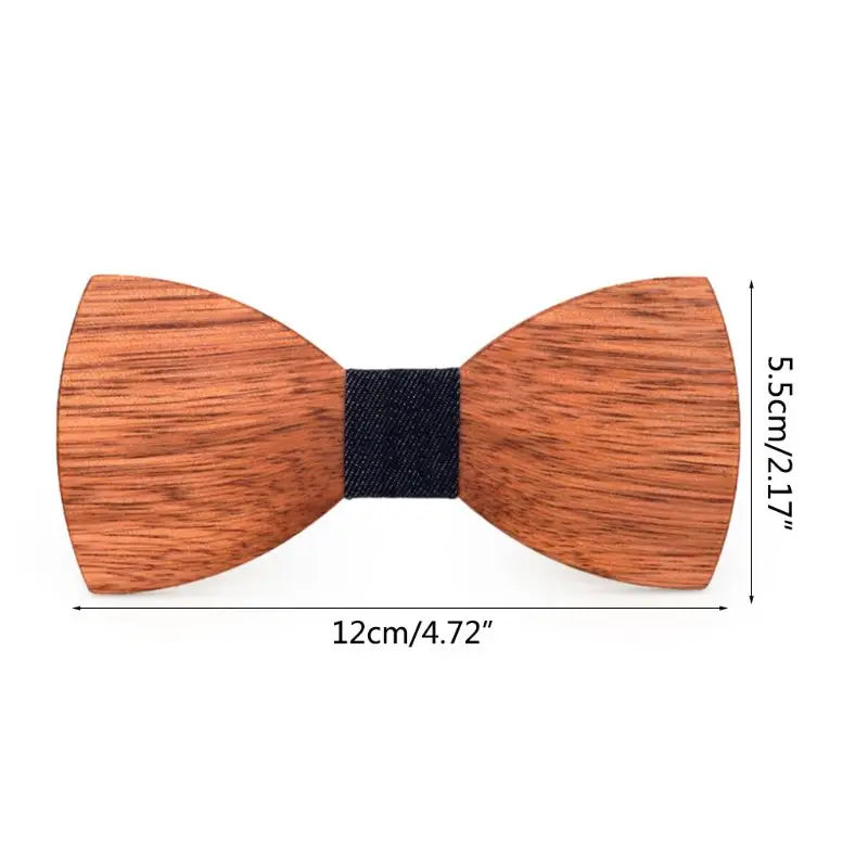 Bow Tie Men High Quality Wooden Bow Ties Classic Business Butterfly Solid Wood Color