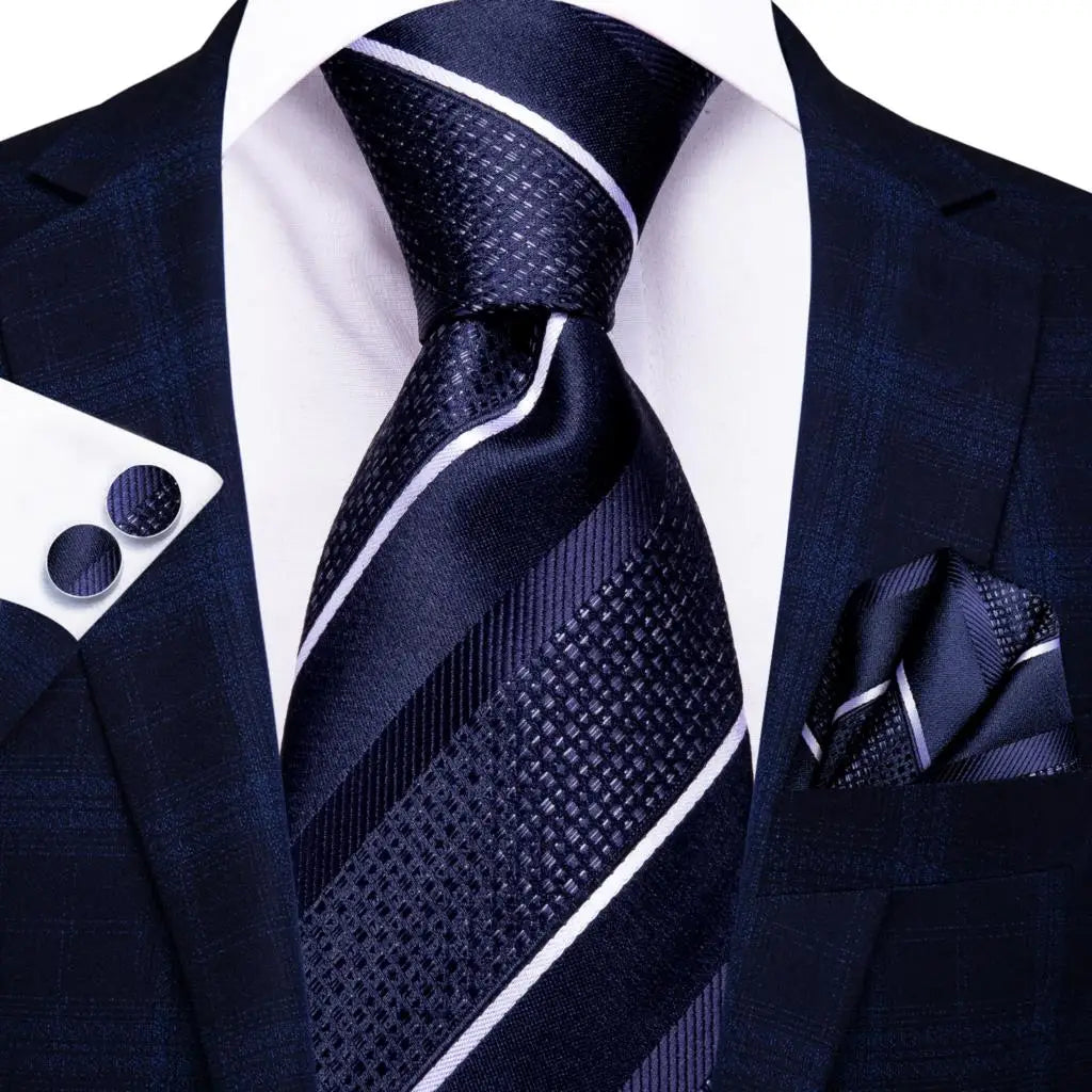Cravate de mariage en soie à motif cachemire orange et argent pour homme, style créateur, avec boutons de manchette, style tendance, pour soirées d'affaires, livraison directe