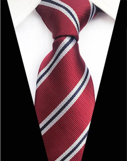 Corbatas de seda tejidas en jacquard con diseño de cachemira a cuadros para hombre, corbatas de 8 cm a rayas para trajes de negocios, bodas y fiestas.