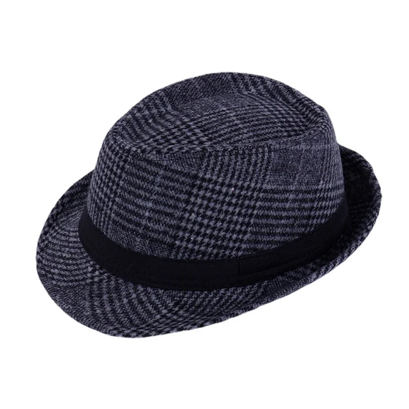 Winter Solid Fedoras For Men Top Jazz Hat Adult Bowler Hats Classic Version Chapeau Hats