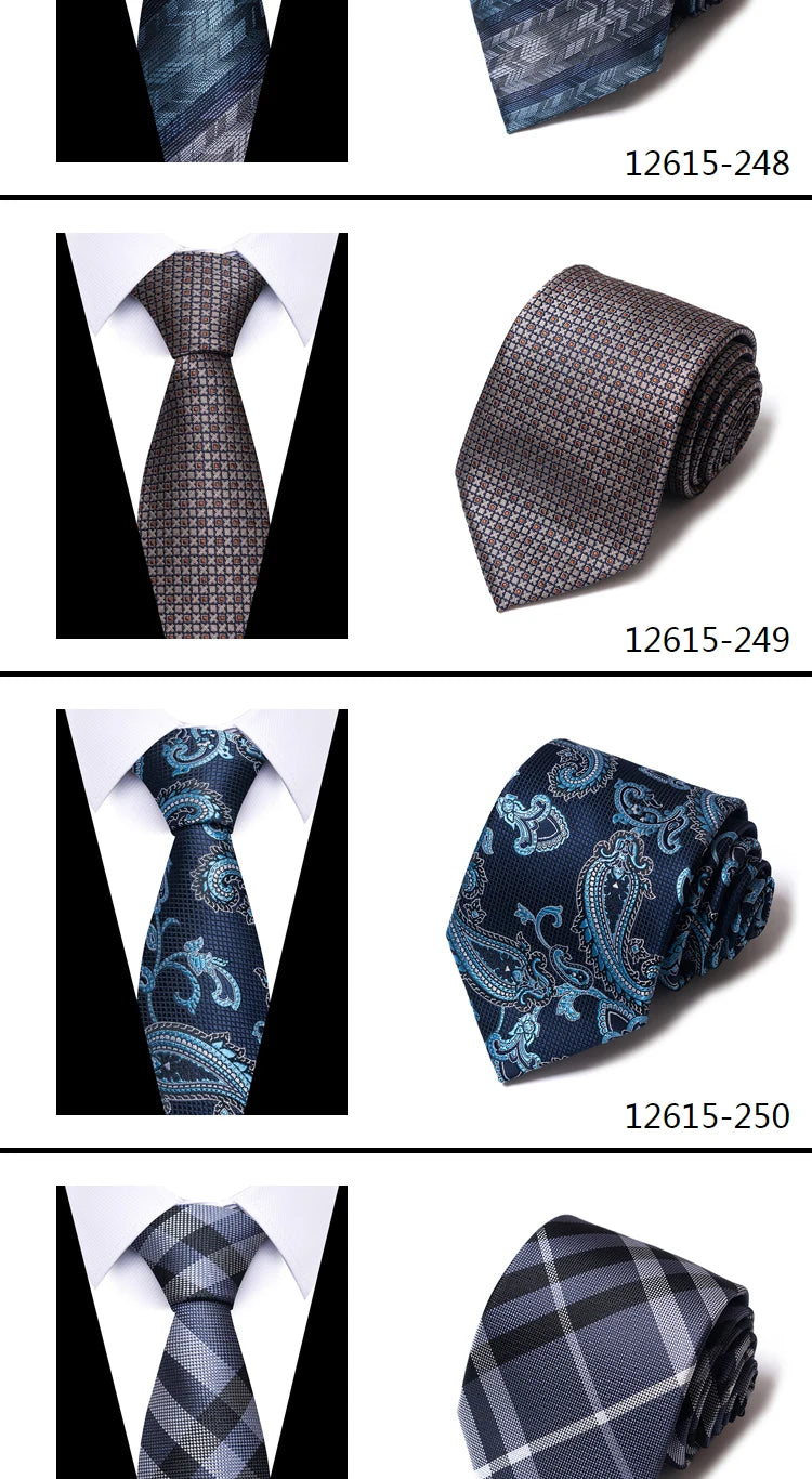 Cravate pour homme, 7,5 cm, de luxe, gris foncé, accessoires de mariage, à pois, pour le travail