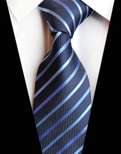 Corbatas de seda tejidas en jacquard con diseño de cachemira a cuadros para hombre, corbatas de 8 cm a rayas para trajes de negocios, bodas y fiestas.