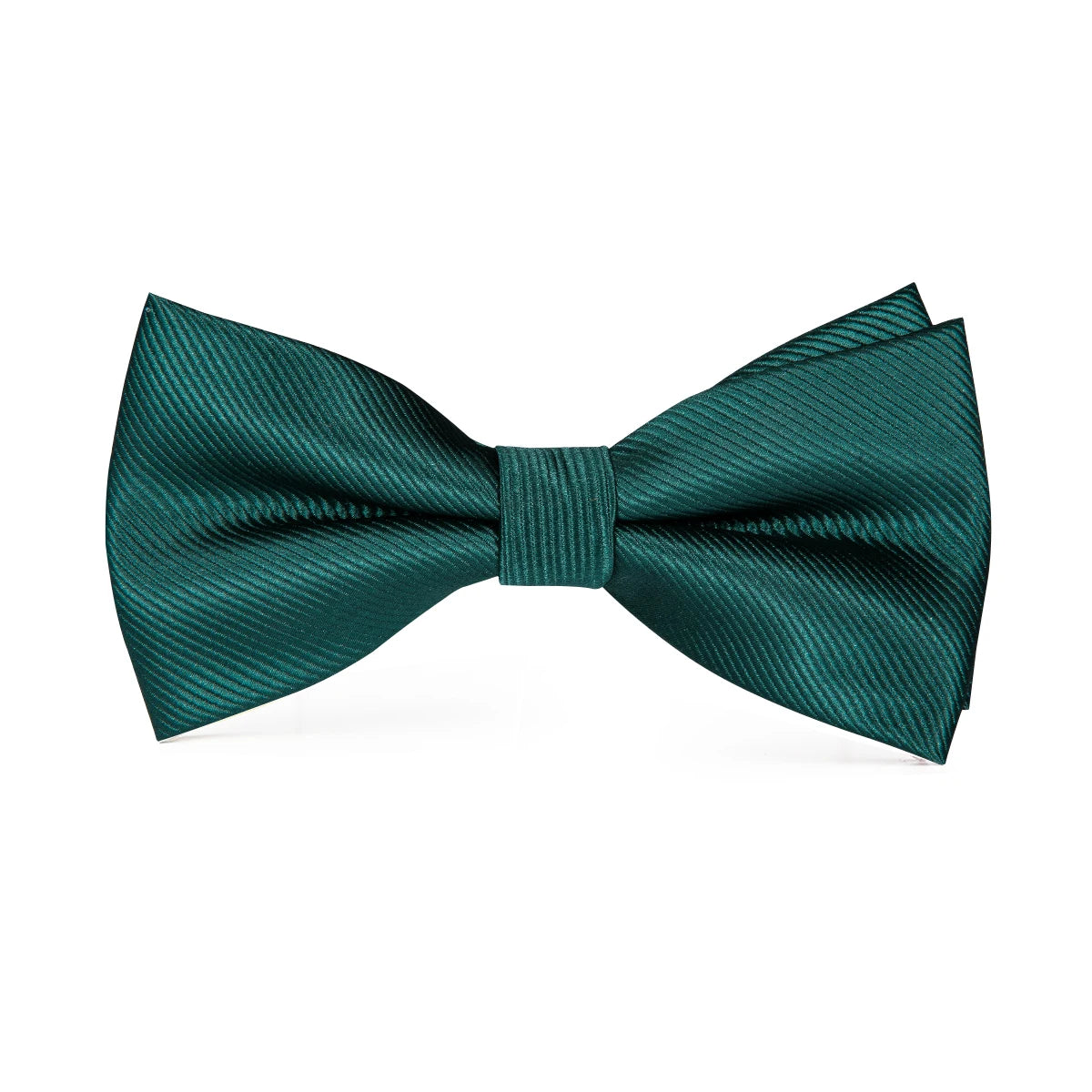 Hi-Tie Nœuds papillon verts de Noël pour hommes Cravate papillon en soie Ensemble de boutons de manchette et mouchoirs pour fête de mariage Nœud papillon uni à carreaux cachemire
