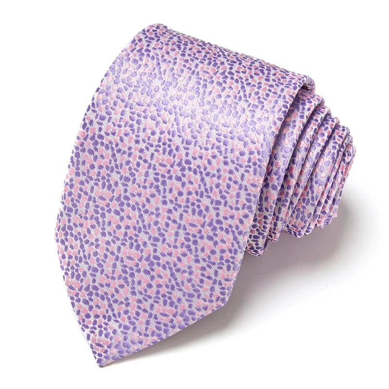 48Colors Classic 7.5cm Tie for Men Silk Tie Luxury Striped Slim Ties for Men Suit Cravat Wedding Party Gravatas