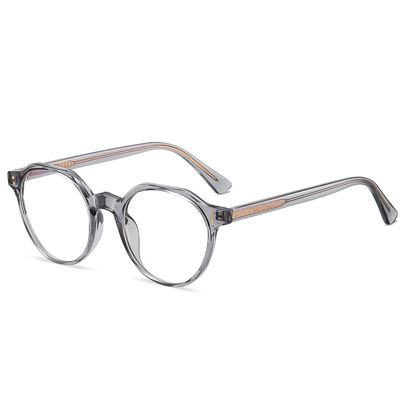 2022 Trending Blue Light Blocking Men's Retro Glasses TR90 Anti Radiation Eyeglasses Women Round Transparent Fashion Eyewear