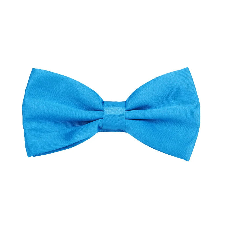 HUISUI 2024 New 43 Color Suit Bow Tie Wedding Gift Solid Party Classic Butterfly Cravat Wholesale Polyester Material Bowtie