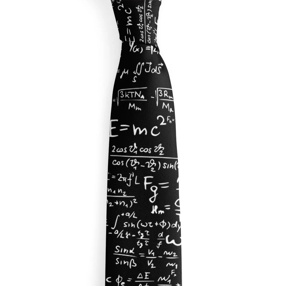 Cravate pour homme, motif animal drôle, motif paon, motif mathématique, en polyester, style décontracté, idéal pour les affaires ou les soirées.