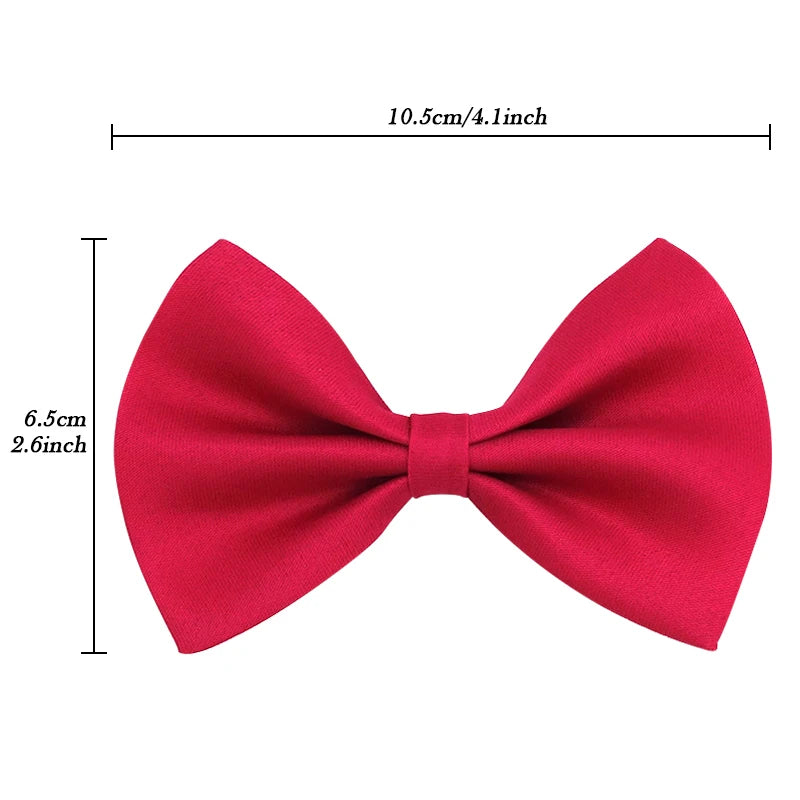 Black Neck Tiebow for Boys Girls Toddler Adjustable Solid Bow Tie Party Wedding Children's Accessories Not Afraid of Creases
