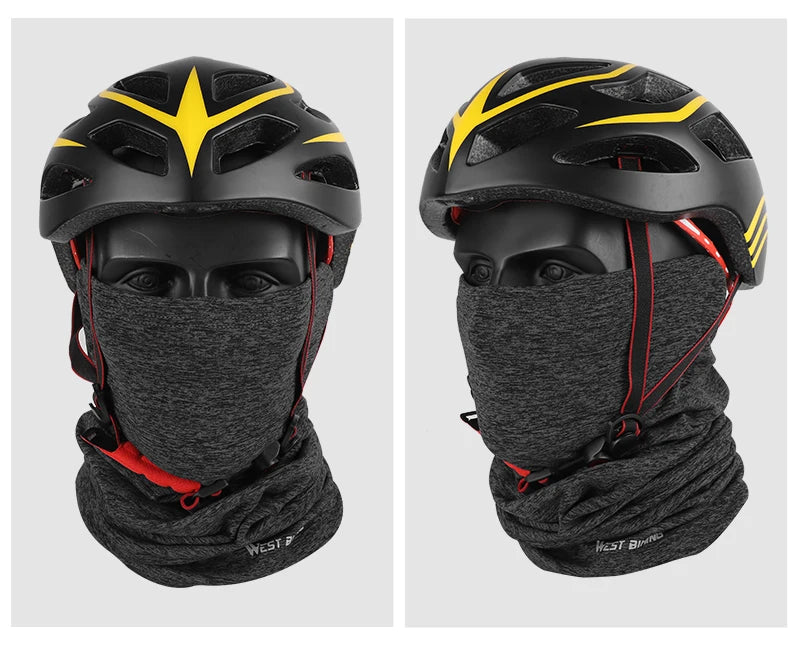 WEST BIKING Winter Fleece Cycling Scarf Outdoor Windproof Running Bike Face Cover Men Women Bicycle Bandana Sports Headwear
