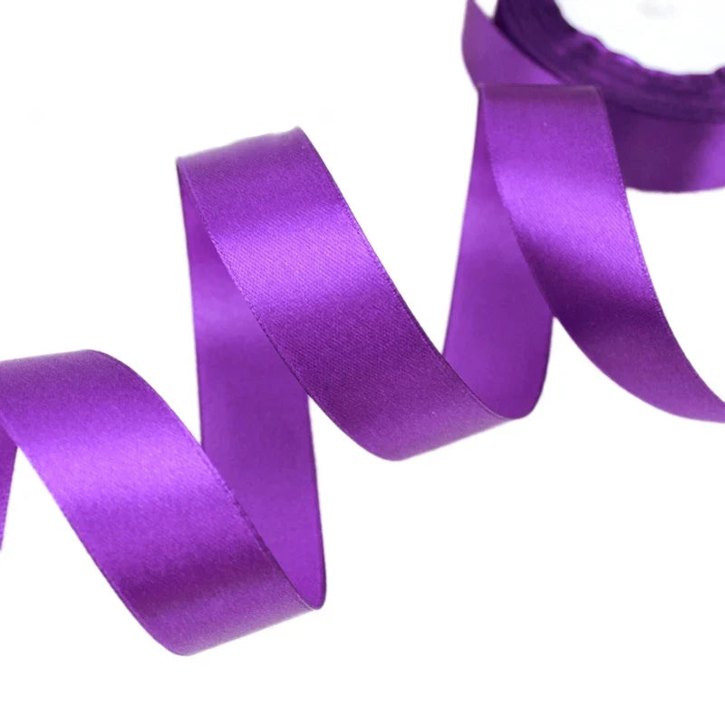 Ruban de satin violet pour emballage cadeau en gros Rubans de Noël
