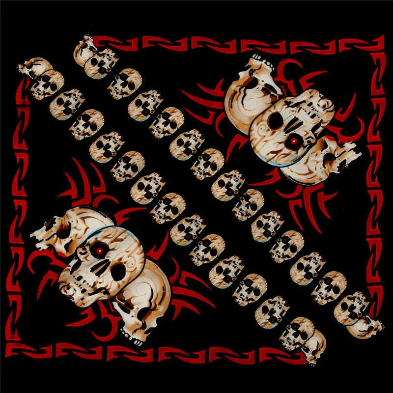 Skull Hiking Scarves Cotton Hip-Hop Bandana Ghost Parkour Neck Scarf Cycling Bicman Balaclava Rapper B-Boy Headwear BMX Headband