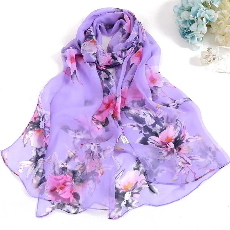 Heißer druck neue marke frauen schal frühling sommer seide schals schals und tücher dame pashmina strand stolen hijab foulard