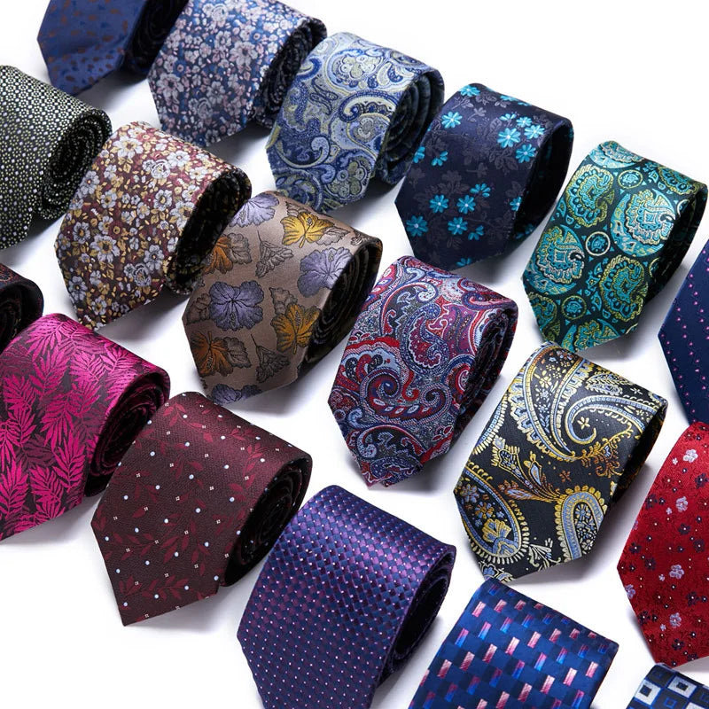 Cravate homme 7,5 cm, style nouveau, bleu, vert et orange, motif cachemire, motif floral, pour mariage, travail