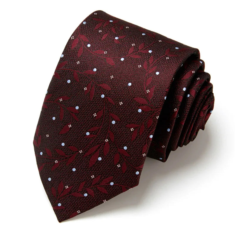 48Colors Classic 7.5cm Tie for Men Silk Tie Luxury Striped Slim Ties for Men Suit Cravat Wedding Party Gravatas