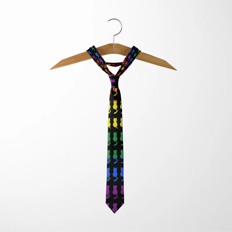 Cravate pour homme, motif animal drôle, motif paon, motif mathématique, en polyester, style décontracté, idéal pour les affaires ou les soirées.