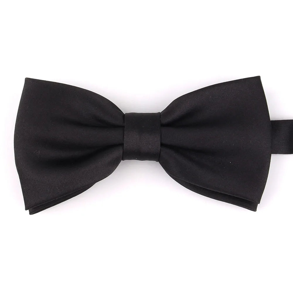 Solid Skinny Ties Boys Girls School Uniforms Adjustable Black Tie Neck Tie For MEN Women Wedding Necktie For Groom Bow tie