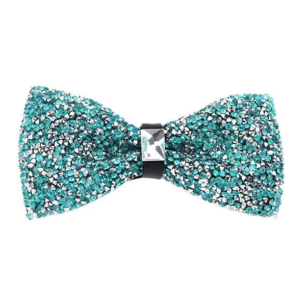 Nœud papillon rose diamant pour homme, nœud papillon strass, accessoire de mariage tendance
