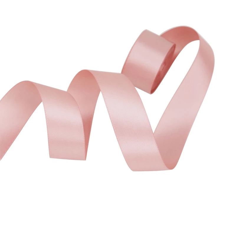 (10 meters) Pink Meat Double Face Satin ribbon polyester High Quality wholesale Christmas lace Ribbons
