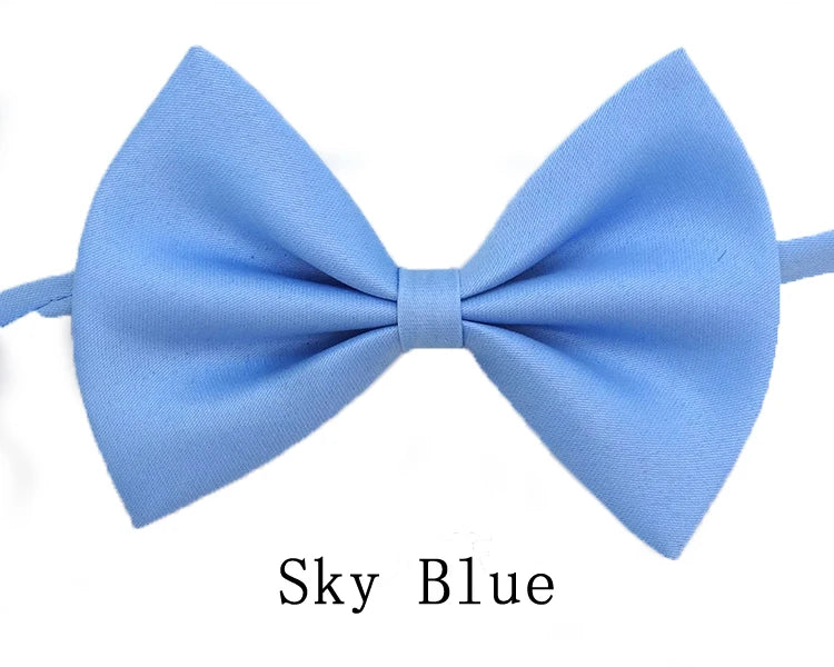Black Neck Tiebow for Boys Girls Toddler Adjustable Solid Bow Tie Party Wedding Children's Accessories Not Afraid of Creases