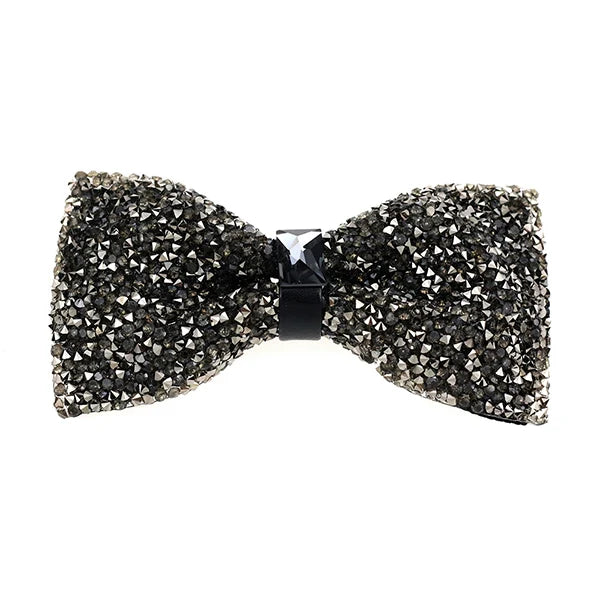 Nœud papillon rose diamant pour homme, nœud papillon strass, accessoire de mariage tendance