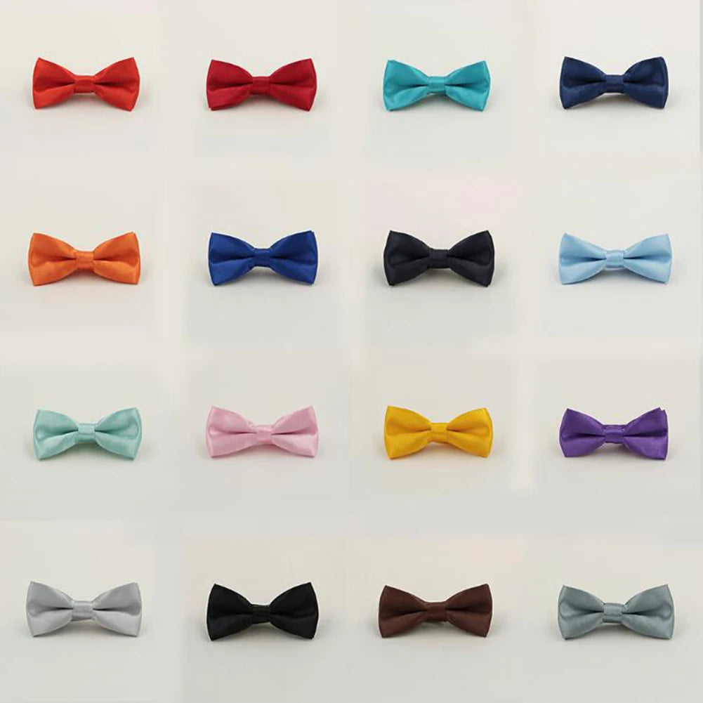 Classic Kid Bowtie Boys Grils Baby Toddler Bow Tie Fashion Solid Color Butterfly Party Pet formal Adjustable Fashion Necktie