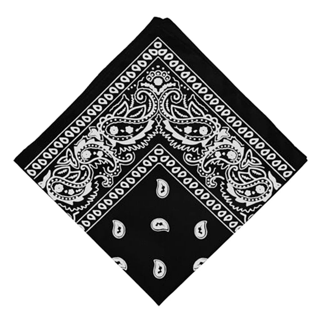 Bandana cotton neck warmer Paisley Cowboy Scarf Fashion Hip Hop Rapper Men Women Neck Wristband Handkerchief Sports Headwear