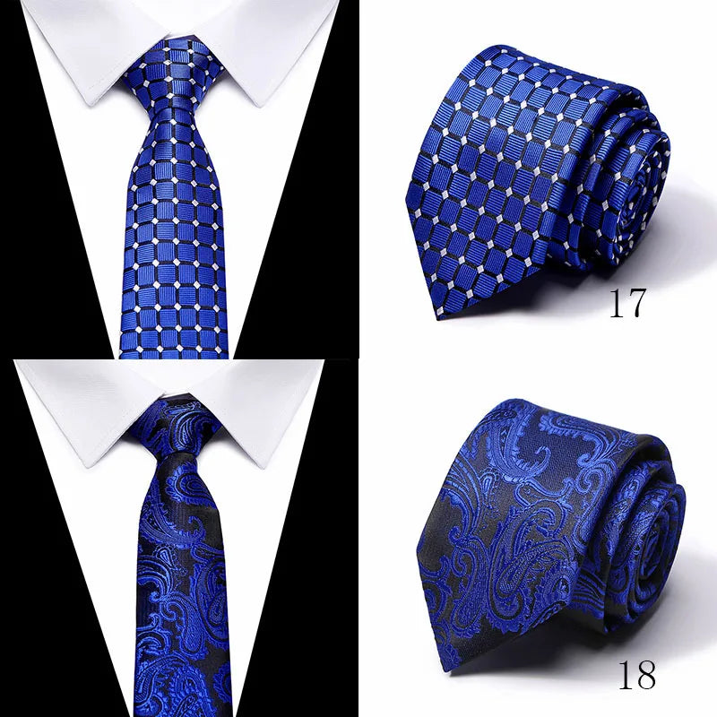 Cravate homme 7,5 cm, style nouveau, bleu, vert et orange, motif cachemire, motif floral, pour mariage, travail