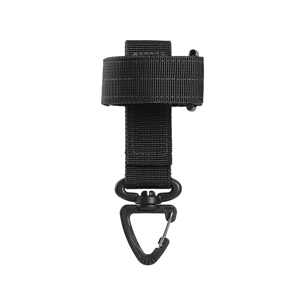 Mountaineering Buckle Outdoor Keychain Gear Clip Keeper Pouch Belt Keychain Gloves Rope Holder Military Hook Camping