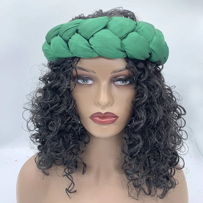 Latest Exaggerated Satin Twist Braids Headband Handmade African Headtie Nigerian Wedding Gele Women Turbans Ladies Head Wraps