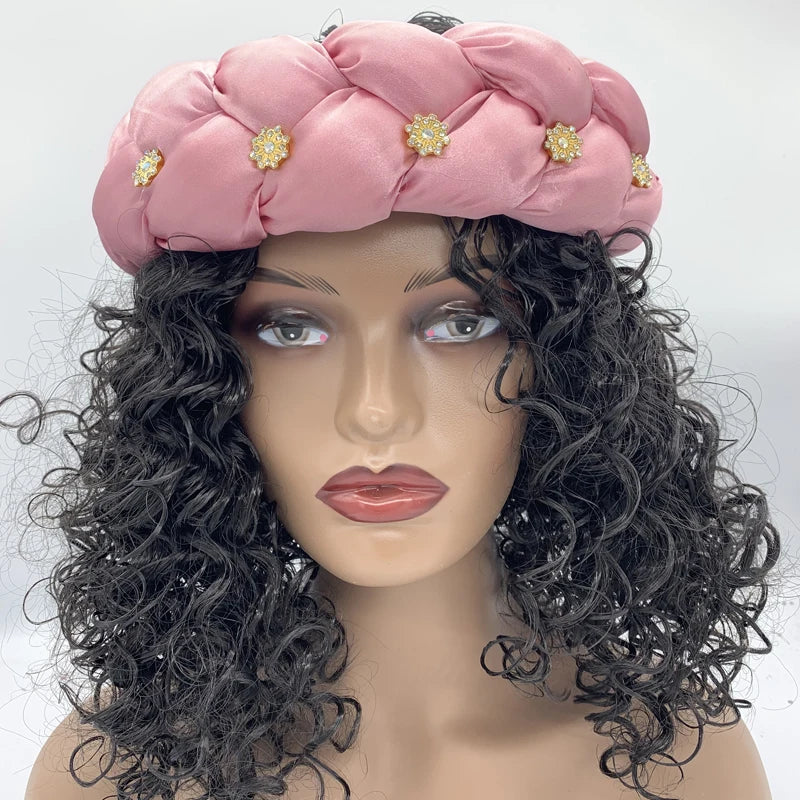 Women Braids Headbands Candy Color Elastic Hairbands Female Bandanas Girls Diamonds Hair Bands Headwear Accessories