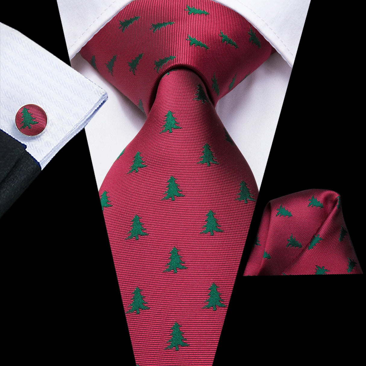 Hi-Tie Coffret cadeau cravate homme vin rouge bordeaux cachemire soie mariage cravate pour homme design tendance qualité mouchoir boutons de manchette livraison directe