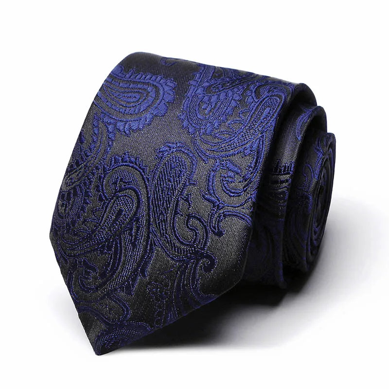 Brand Ties for Men Floral Cotton Wedding Black Tie 7cm Gravatas Corbatas Fashion Casual Printed Tie Necktie Cravate