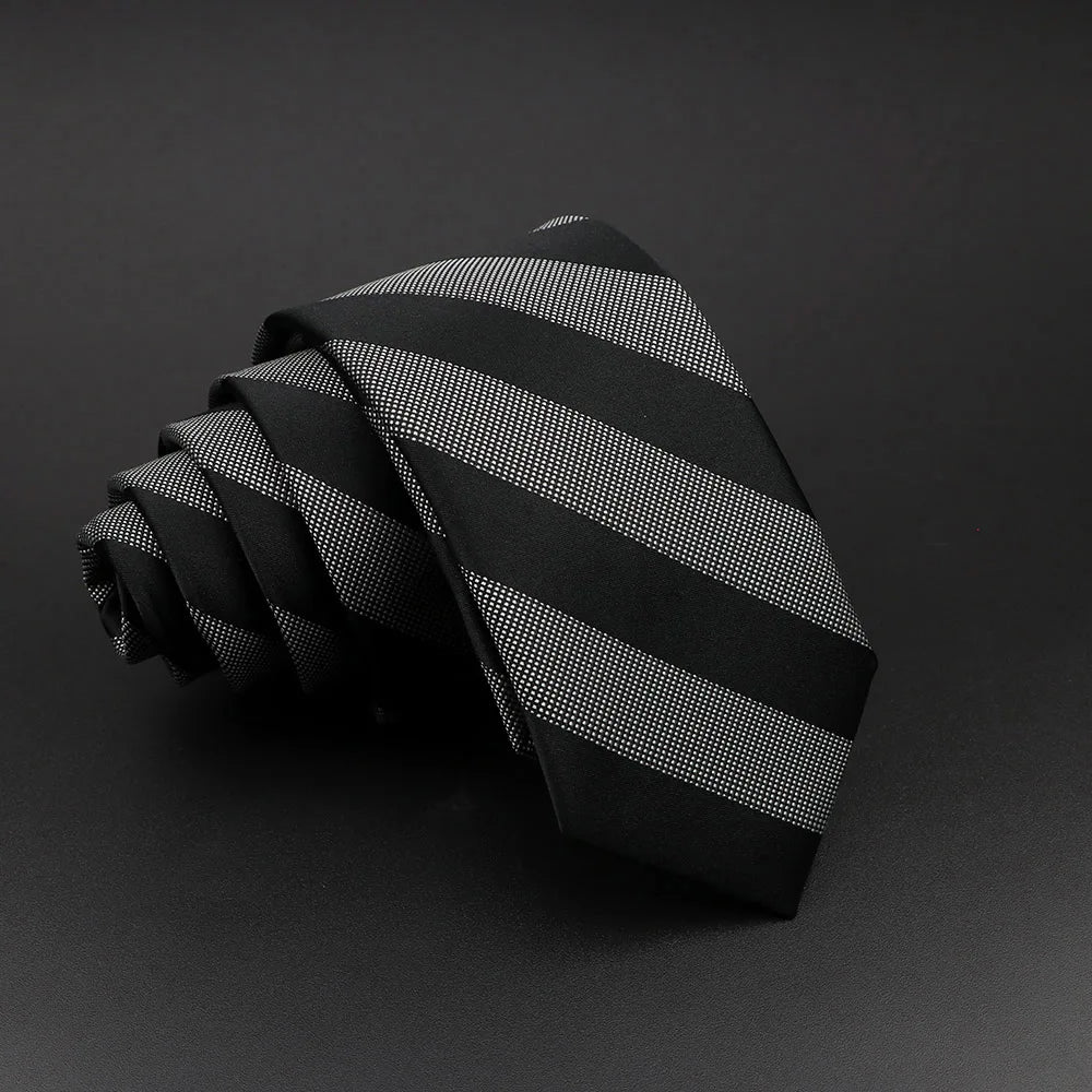 Cravate tissée jacquard pour homme, classique, à carreaux, rayée, en polyester, tendance, pour mariage, affaires, fête, costume, robe, cadeau