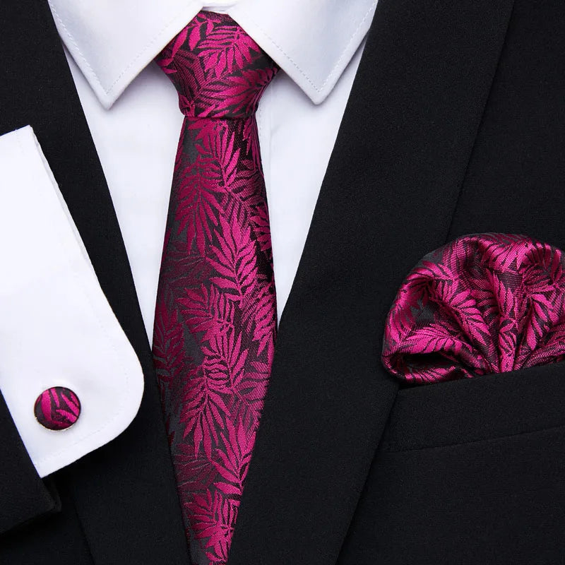 Newest style Green Tie For Men Holiday Present Tie Pocket Squares Set Necktie Striped Wedding Accessories Man