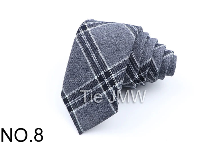 Nouvelles cravates en polyester TR souple pour hommes, fines, à carreaux, pour affaires, robe de mariée, papillon, accessoires de cou quotidiens