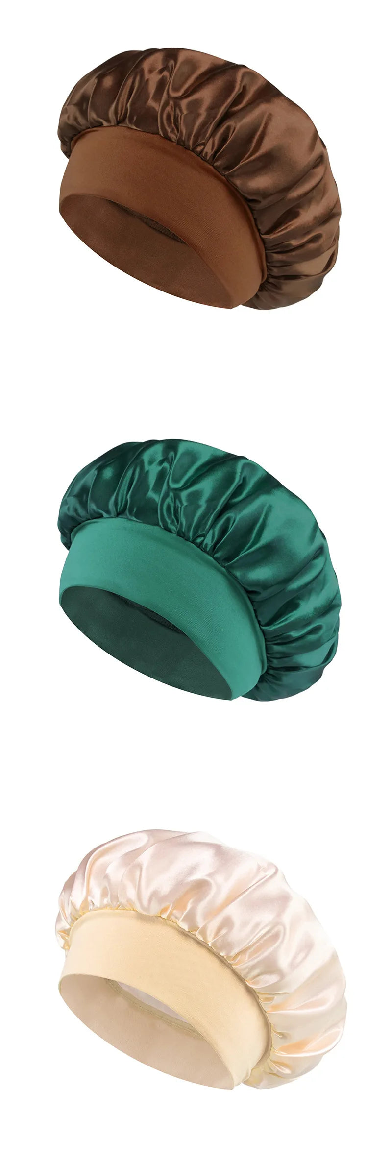 Soft Shower Caps Soft Silk Night Caps Hair Care Bonnet Nightcap for Women Beauty Salon Hair Care Hats Bathroom Products