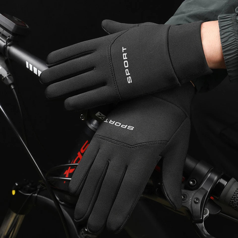 Gants de ski LOOGDEEL imperméables et coupe-vent pour l'hiver, cyclisme, course à pied, ski, gants de sport chauds, écran tactile, doigts complets, antidérapants