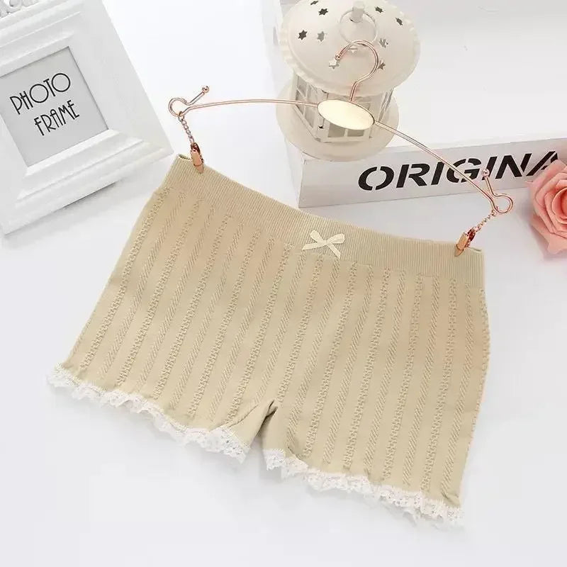 Short sexy en dentelle sans couture, taille unique, pantalon court sexy pour femme, pantalon de sécurité pour robe, culotte, jupe, short, short respirant pour femme