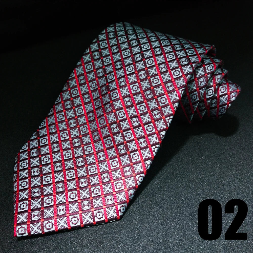 EASTEPIC Cravates de 10 cm de large pour hommes en costumes d'affaires Cravate pour hommes Accessoire Jacquard Impression de qualité Pure Soie Fête de mariage