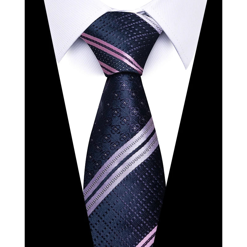 Cravate pour homme, 7,5 cm, de luxe, gris foncé, accessoires de mariage, à pois, pour le travail