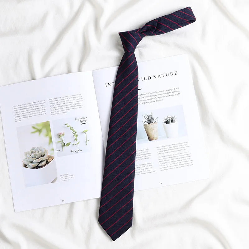 Korean style elegant Ties for men gifts Top clothes accessories Wedding Black Gray Striped JK Ladies Collar Slim Neck Bow tie