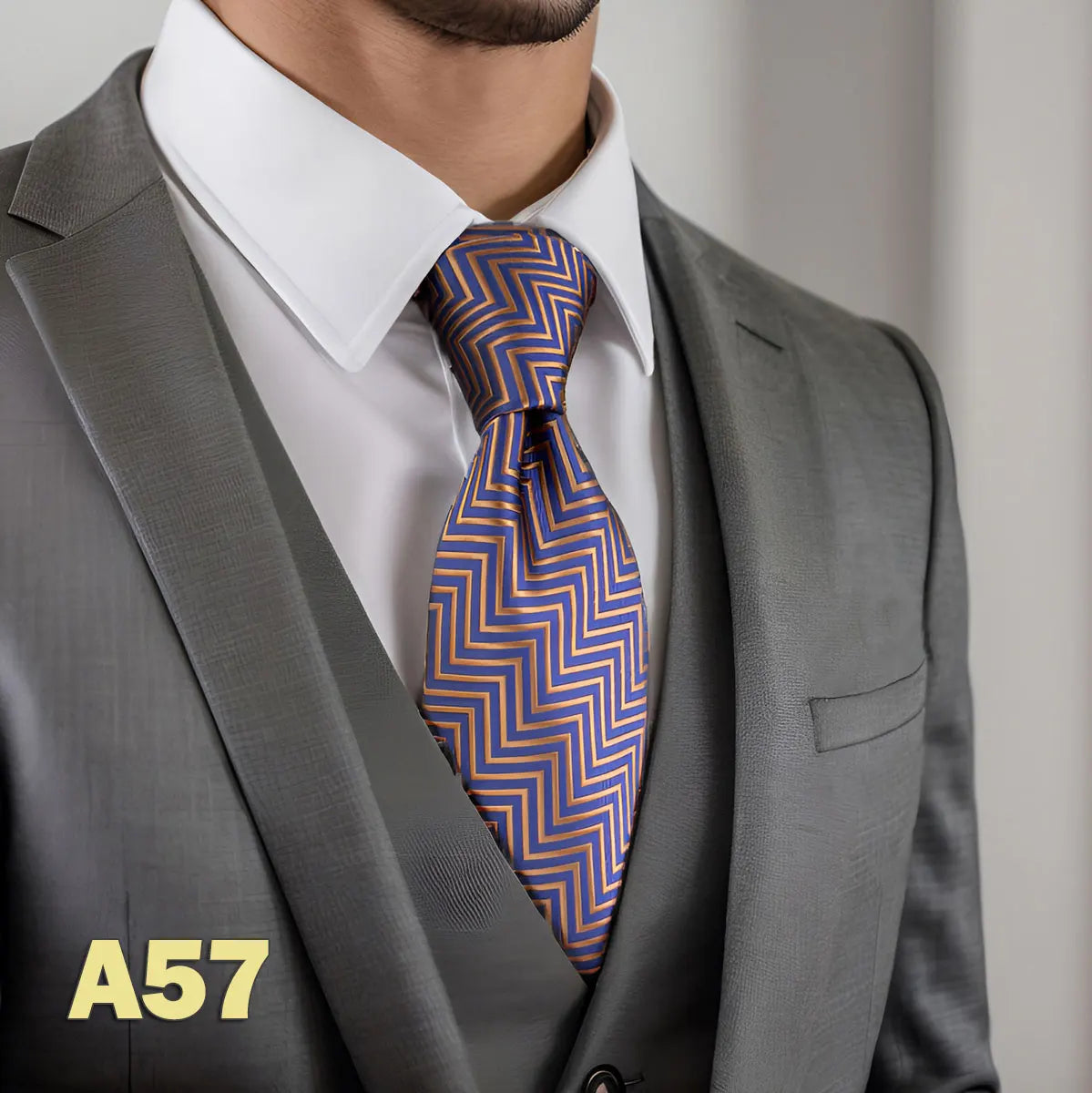 Cravates classiques jaunes et marron pour hommes, tenue de soirée, mariage, école, livraison directe