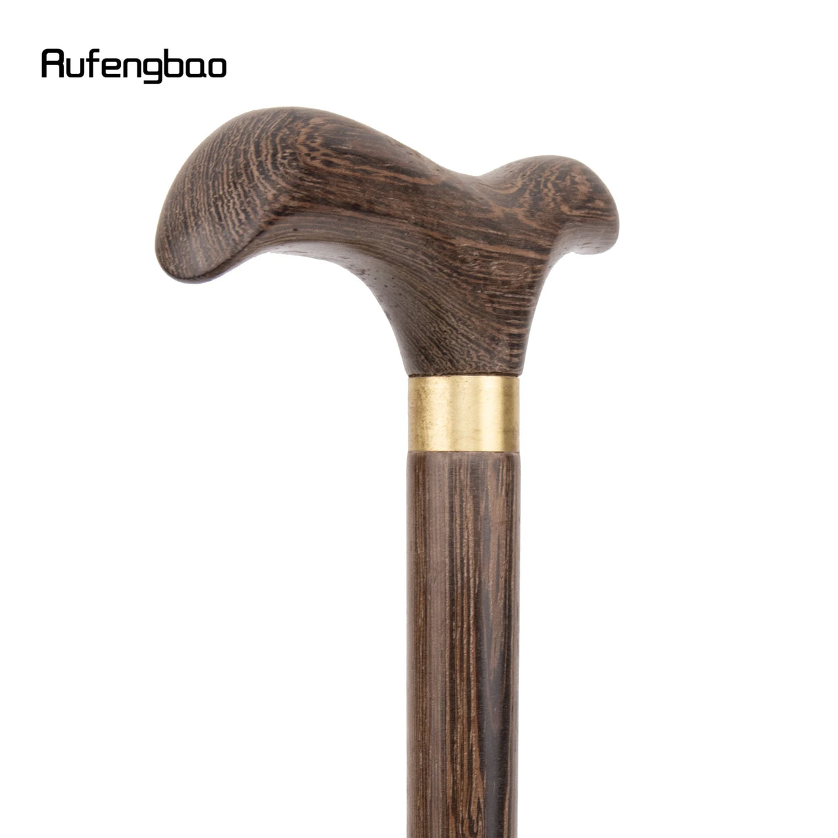 Canne de marche traditionnelle en bois marron décorative pour fête cosplay, bâton de marche en bois pour Halloween, crosse de 89 cm