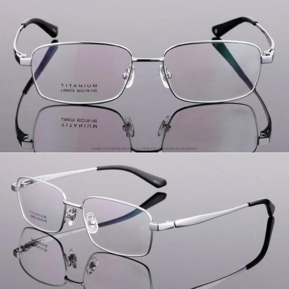 BETSION New Retro Square Pure Titanium Upscale Men Optical Glasses Frames Women Fashion Prescription Eyeglasses