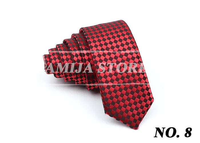 Cravates fines pour hommes et femmes, cravate fine à rayures, motif cachemire, 5 cm, tenue décontractée pour fête, mariage, col étroit, accessoire masculin